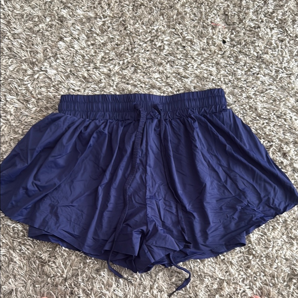 Women's Athletic Shorts in Navy Blue